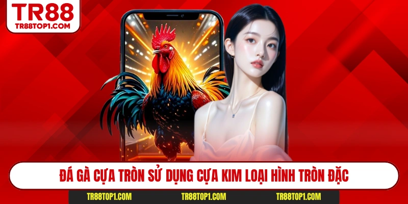 Đá gà cựa tròn sử dụng cựa kim loại hình tròn đặc Đá gà cựa tròn sử dụng cựa kim loại hình tròn đặc